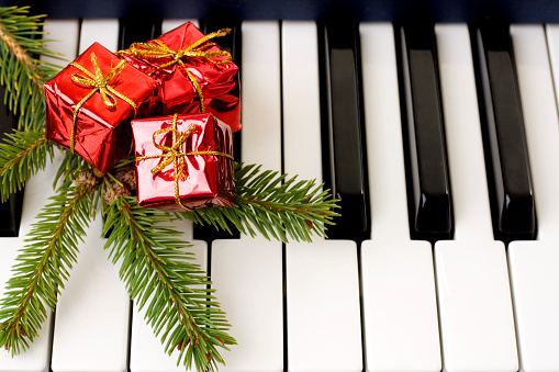 Piano Key and Christmas ornament 
