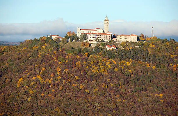 istock Church on Sveta gora in Fall Slovenia 184869905