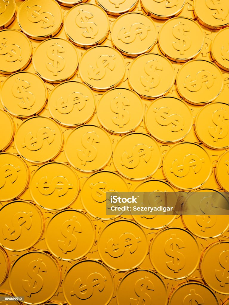 Moeda Dólar fundo - Royalty-free Amarelo Foto de stock