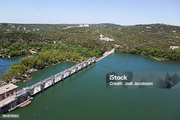 Lake Travis Dam In Austin Texas Stock Photo - Download Image Now - Dam, Stone - Object, Austin - Texas