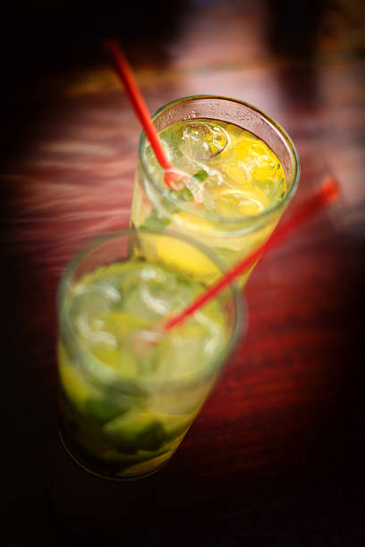 istock Two Glasses of Mojito on the Rocks 184870653