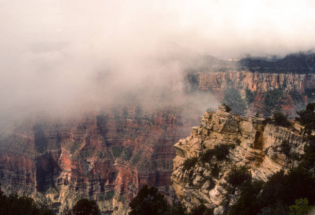 Grand Canyon NP - North Rim - Invading Clouds - 1990