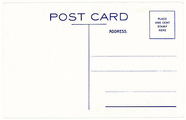 retro vintage fundo imagem de um antigo cartão postal de volta - cartão postal - fotografias e filmes do acervo