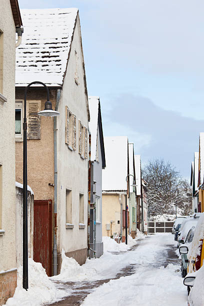 istock Old Street In Winter Village 184871245