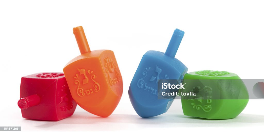 Chanukah Dreidels - Foto stock royalty-free di Hanukkah