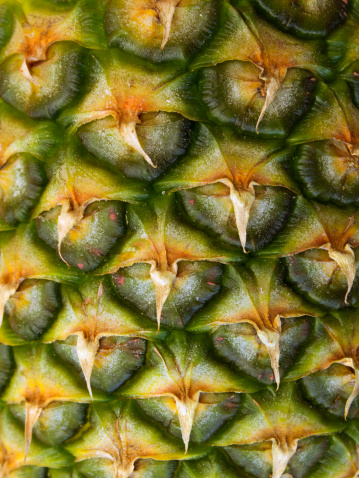 Closeup texure on a pineapple