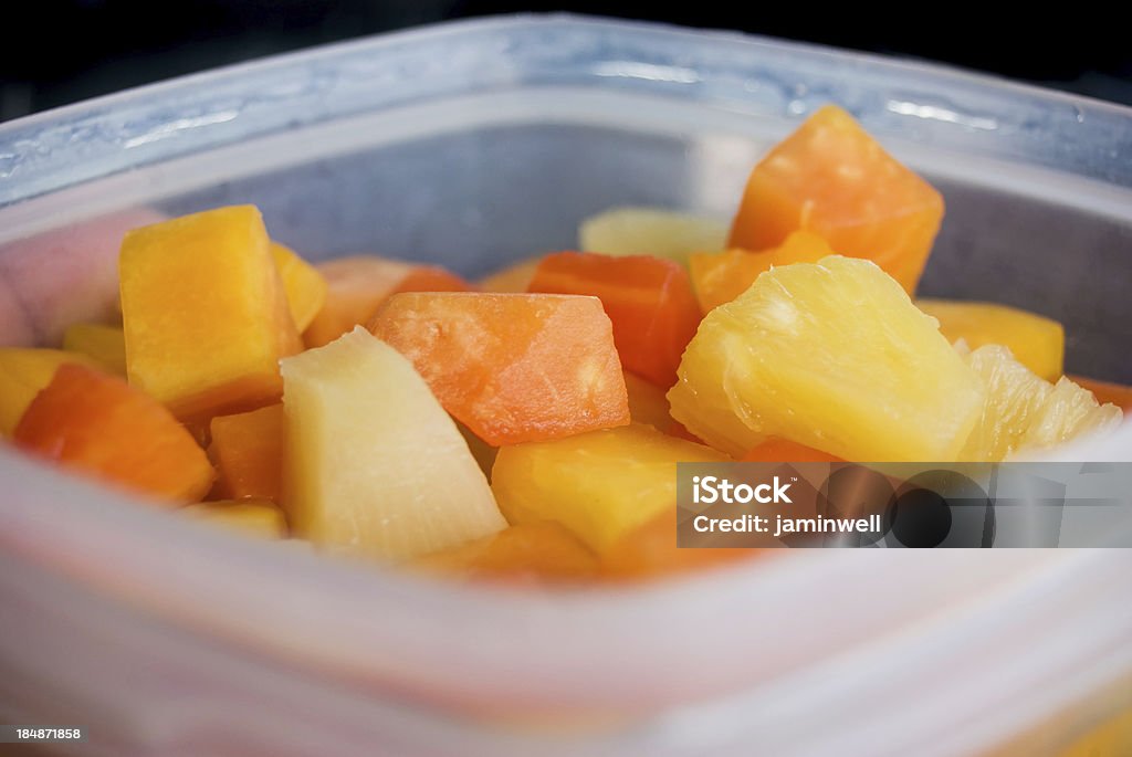 Mistura saudável salada de frutas - Foto de stock de Cortado em Pedacinhos royalty-free