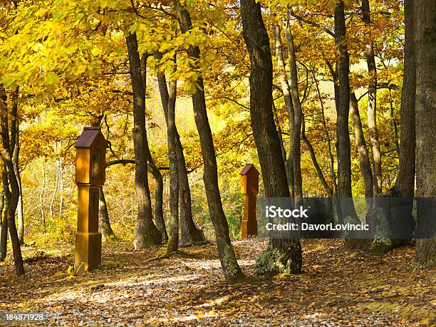 Christ Cross Path Stock Photo - Download Image Now - Balkans, Catholicism, Chapel