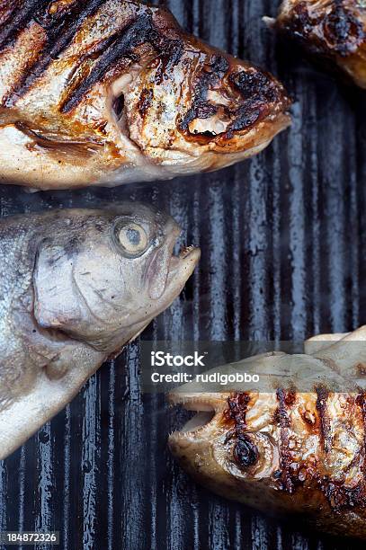 Grillowanie Trouts - zdjęcia stockowe i więcej obrazów Część ciała zwierzęcia - Część ciała zwierzęcia, Fotografika, Gotować