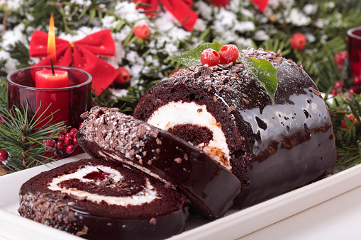 Traditional Christmas cake.Alternative image in this collection: