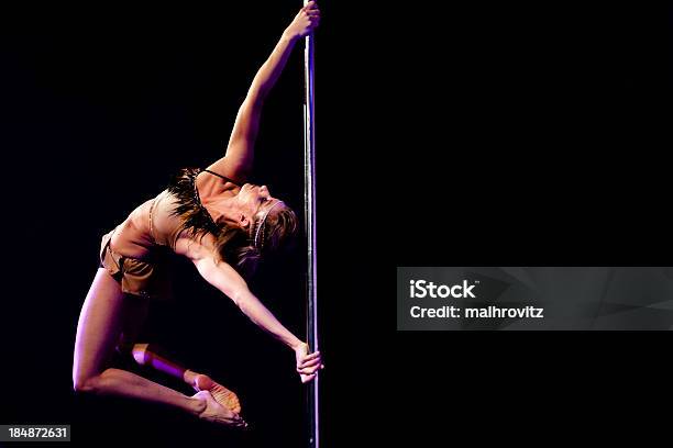 Pole Dancing Figure Twisted Grip Mount Stock Photo - Download Image Now - Acrobatic Activity, Arts Culture and Entertainment, Bent