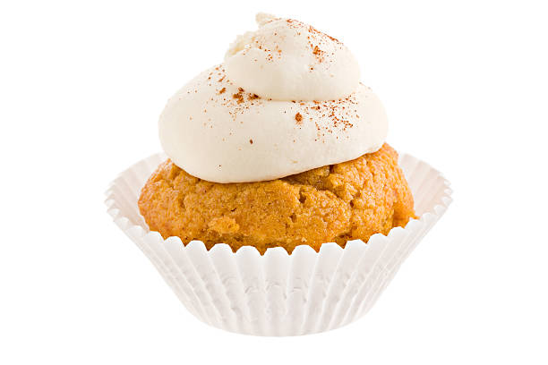 Pumpkin Cupcake With Marshmallow Frosting