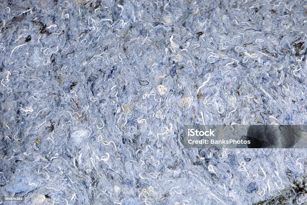 Recycled Blue Jean Denim Insulation Detail Stock Photo - Download