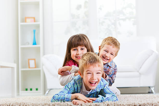 istock Group of happy children 184874901