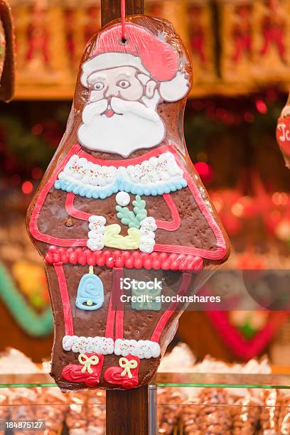 Santa Gingerbread Stock Photo - Download Image Now - Advent, Beige, Blue
