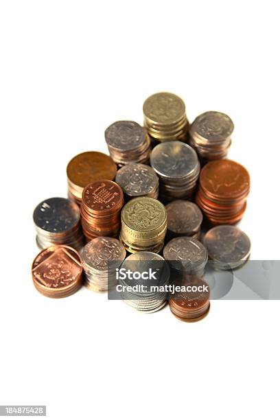 Foto de Moedas Britânica e mais fotos de stock de Conceito - Conceito, Finanças, Fotografia - Imagem