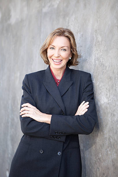 istock Business woman with a great attitude smiling 184876034
