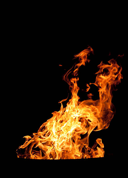 istock A picture of a campfire in the night 184876612