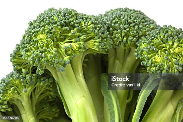 Brócolos Top Macro - Fotografias de stock e mais imagens de Alimentação Saudável - Alimentação Saudável, Antioxidante, Brócolo
