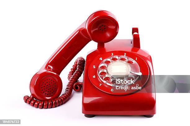 Foto de Telefone Vermelho e mais fotos de stock de Telefone - Telefone, Vermelho, Antigo