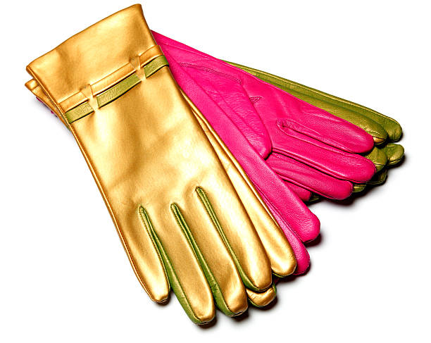guanti in pelle - formal glove glove leather pink foto e immagini stock