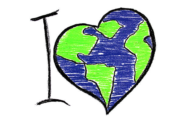 istock I love the earth illustration for earth day 184877455
