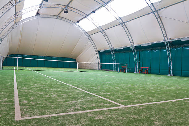 istock Tennis court interior 184877496