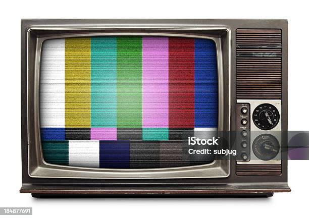 Vintage Televisión Foto de stock y más banco de imágenes de Televisión - Televisión, Anticuado, Retro