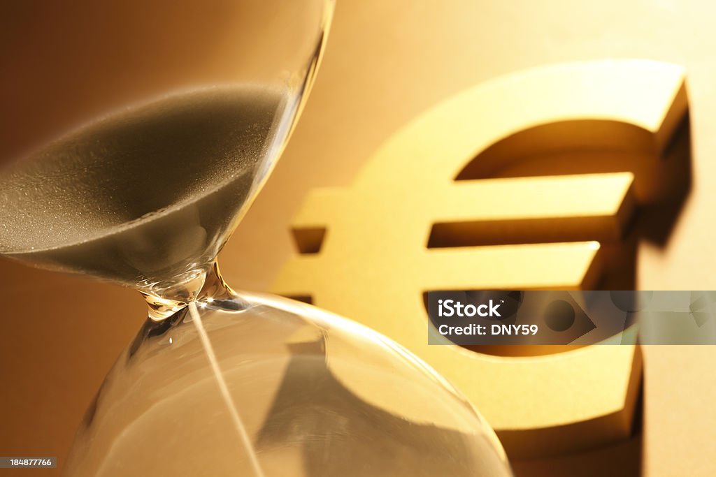 Европейский кризиса задолженности - Стоковые фото Песочные часы роялти-фри