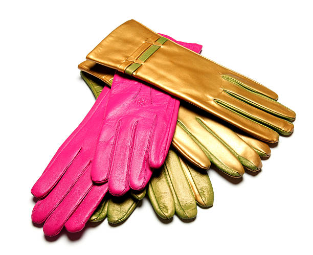 guanti in pelle - formal glove glove leather pink foto e immagini stock