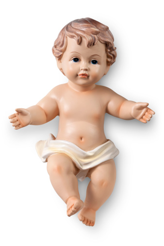 Baby Jesus. Photo with clipping path.Similar photographs from my portfolio: