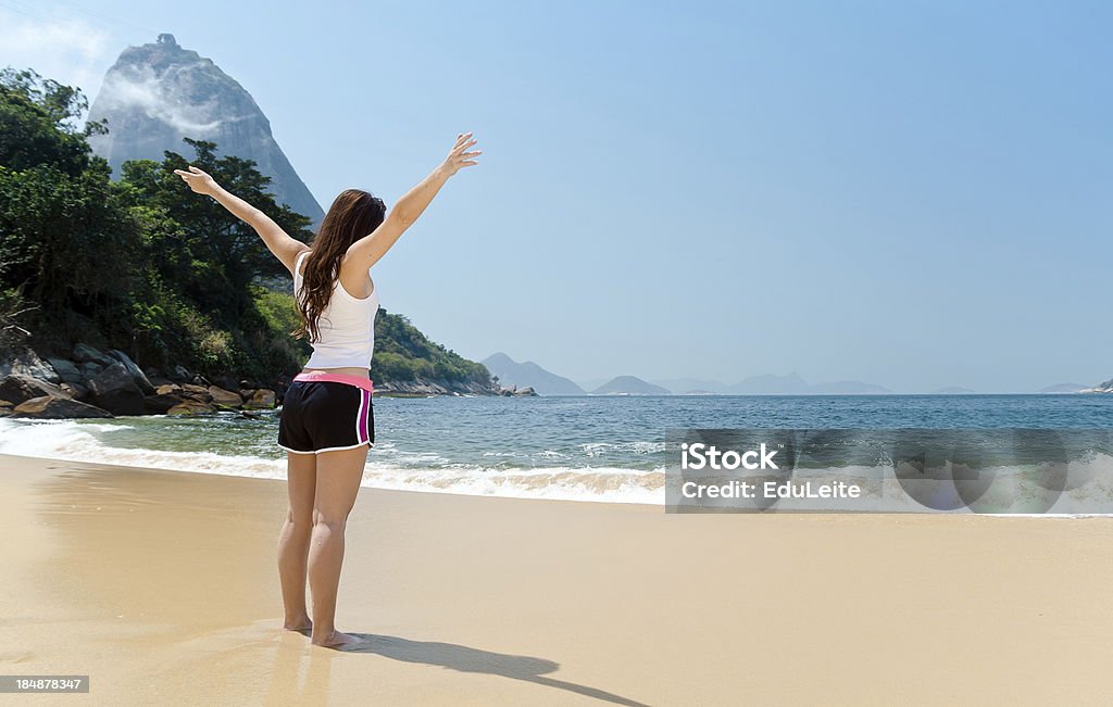 Relaxante na praia - Royalty-free Rio de Janeiro Foto de stock
