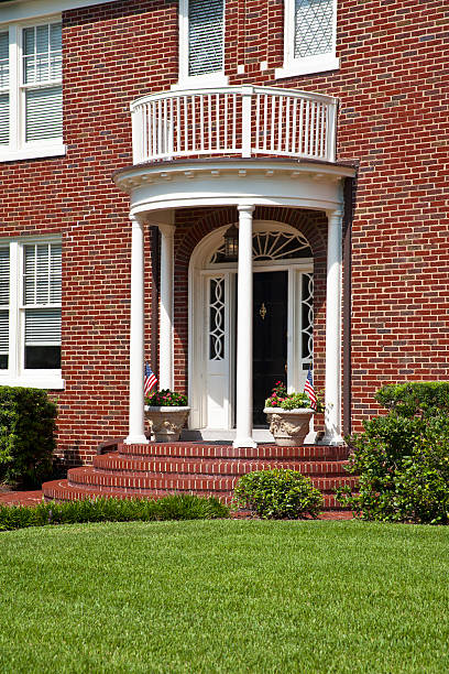 istock Home Entrance with Portico 184878475