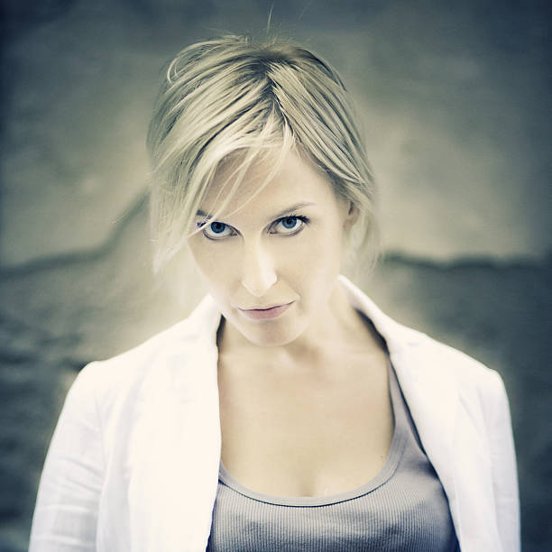 blonde woman portrait
