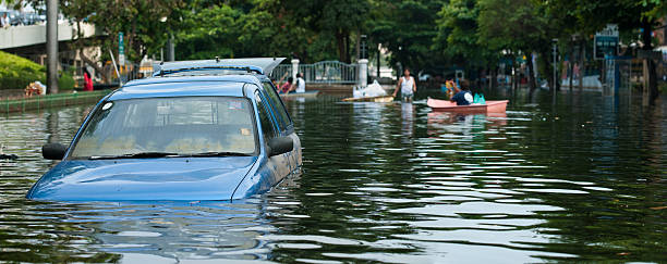 Flood Flooded car natural disaster stock pictures, royalty-free photos & images