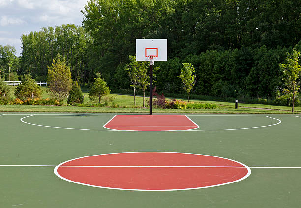 Basketball Court stock photo