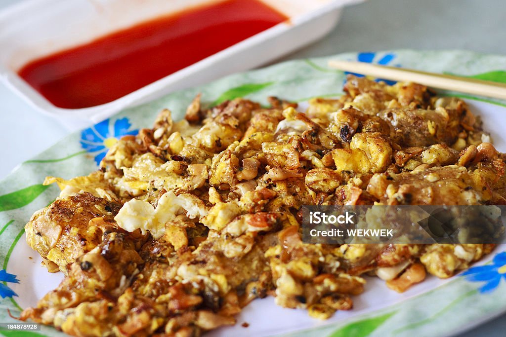 Smażony małż omelette - Zbiór zdjęć royalty-free (Małża - owoce morza)