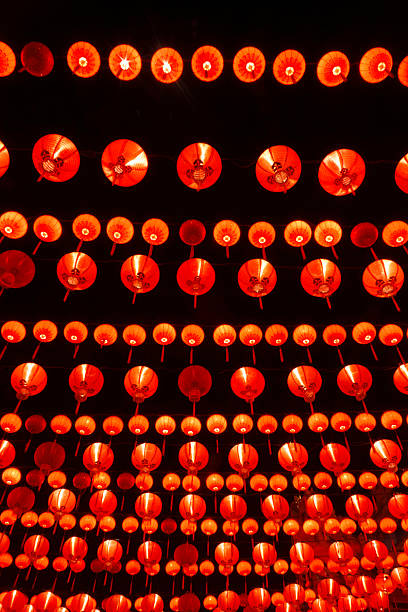 istock Chinese lantern hanging in a row 184878976