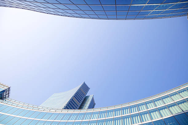 istock A low angle view of skyscrapers in Milan 184879452