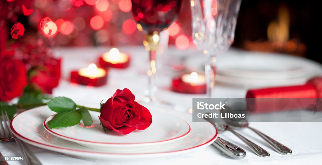 Romantisches Abendessen - Lizenzfrei Valentinstag Stock-Foto