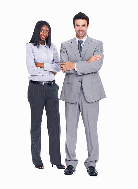 istock Smiling business colleagues 184879975