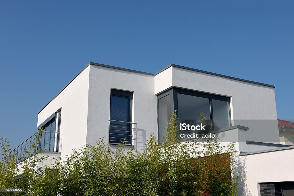 Moderne cubistic white house - Lizenzfrei Architektur Stock-Foto