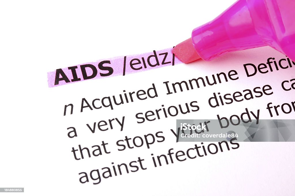 AIDS Dictionary Word AIDS dictionary word definition highlighted in pink. AIDS Stock Photo