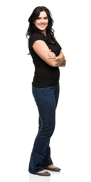 istock Standing Young Woman With Arms Crossed 184881227