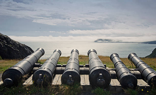 istock Cannons overlooking  harbour at Signal Hill, St John's, Newfoundland,Canada 184881250