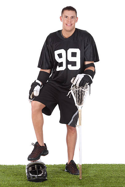 istock Lacrosse player standing in playfield with one foot 184882054