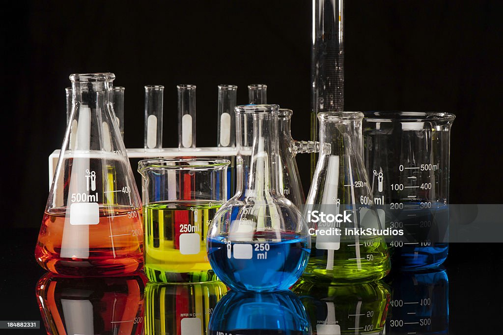 Chemie - Lizenzfrei Becherglas Stock-Foto