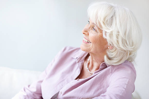 istock Smiling senior woman 184882869