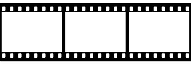 istock Slide film strip on white 184883301