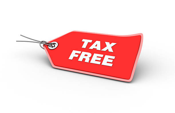 Red tax free tag with shadowed background TAX FREE Shopping Tag. duty free stock pictures, royalty-free photos & images